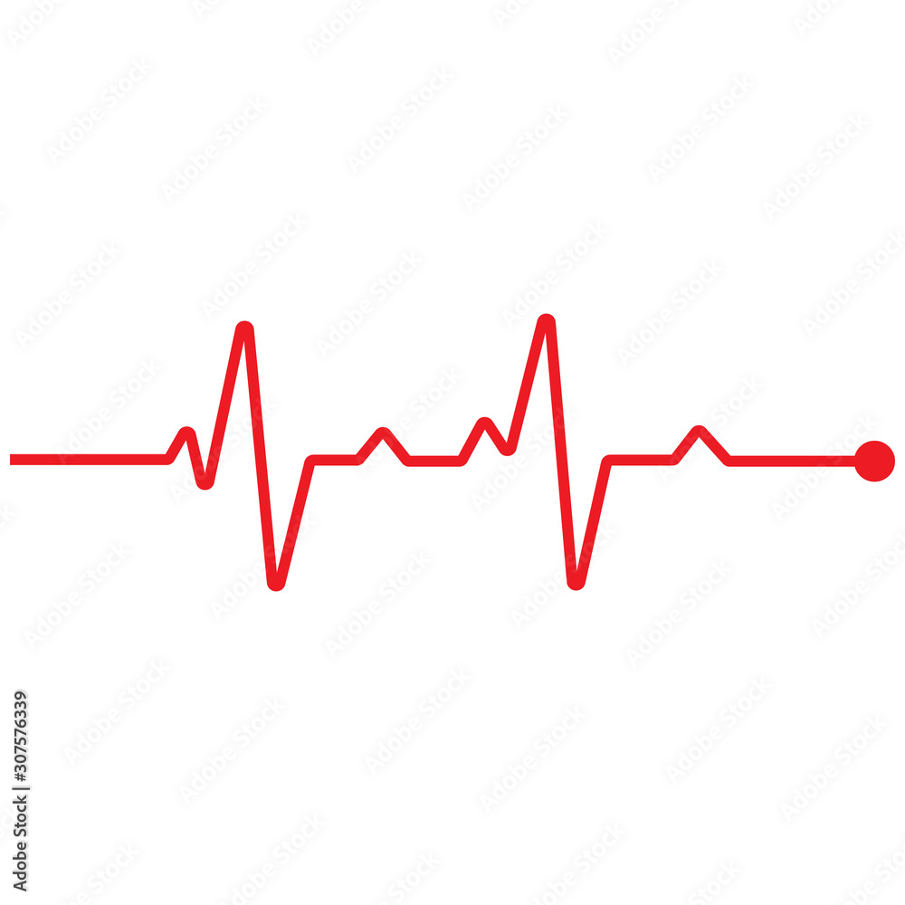 Art design health medical heartbeat pulse vector