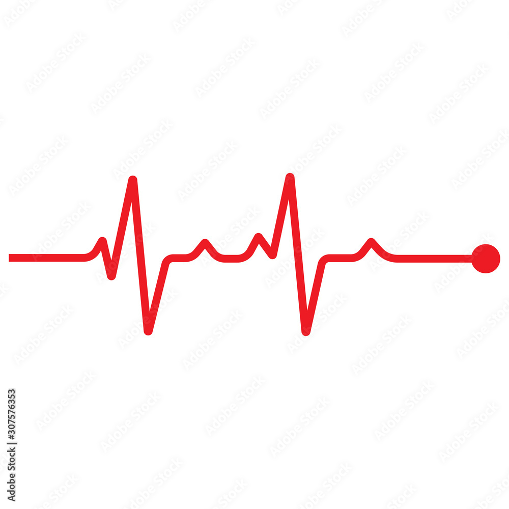 Art design health medical heartbeat pulse vector