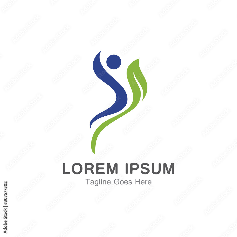 Human character logo simple illustration vector design Human character logo simple illustration vector design