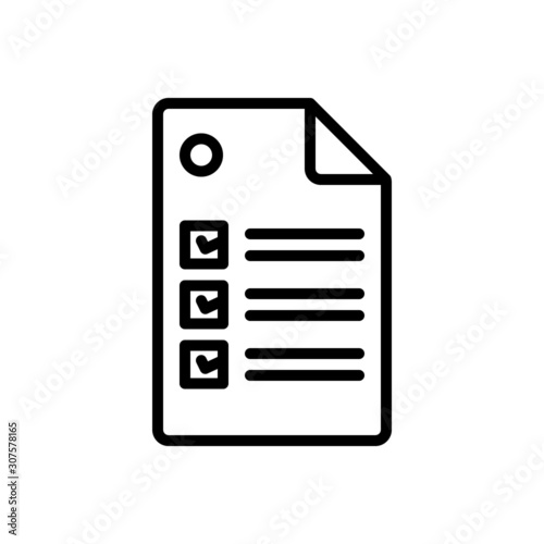 Black line icon for definitely