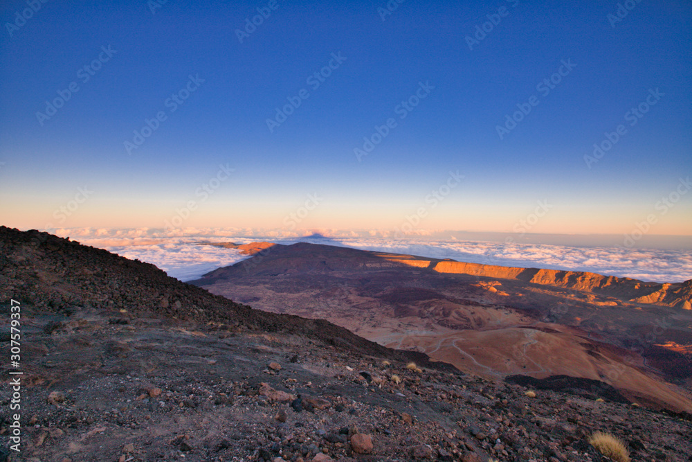 View of the area from the volcano Teide