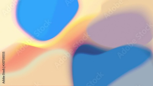 Abstract blurred transparency big bokeh movie, glowing gradient magical waves. Background for Youtube, opener, Christmas theme, holiday, party, clubs, event, music clips, advertising footage.