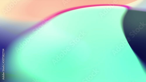 Abstract blurred transparency big bokeh movie, glowing gradient magical waves. Background for Youtube, opener, Christmas theme, holiday, party, clubs, event, music clips, advertising footage.