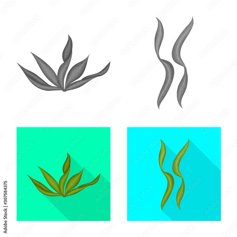 Vector design of protein and sea sign. Set of protein and natural stock symbol for web. Vector design of protein and sea sign. Set of protein and natural stock symbol for web.