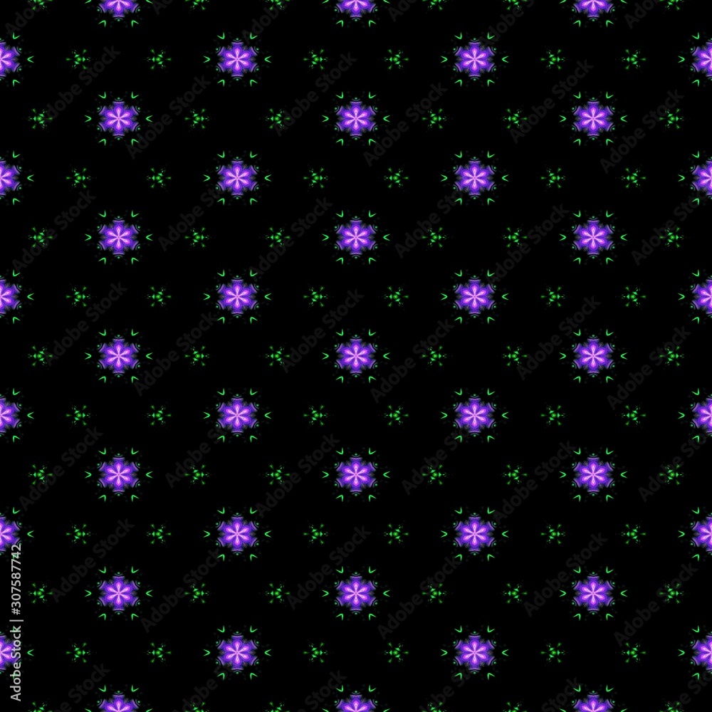 Dark floral etheral seamless tileable design wallpaper pattern
