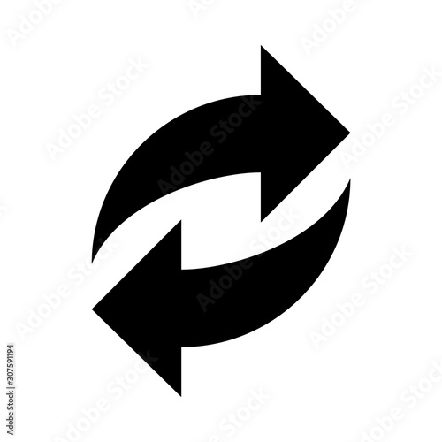 Obraz na płótnie Balck vector arrow isolated on white background. w salonie
