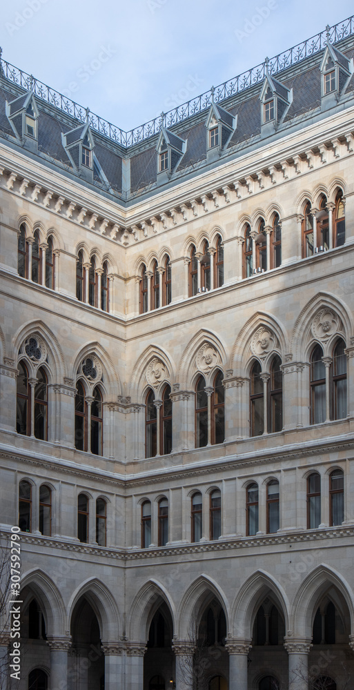 Courtyard of town hall of Vienna / Wien Courtyard of town hall of Vienna / Wien