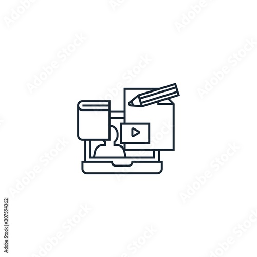 Blended Learning creative icon. From e-Learning icons collection. Isolated Blended Learning sign on white background