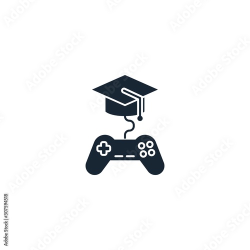 Game-based Learning creative icon. From e-Learning icons collection. Isolated Game-based Learning sign on white background