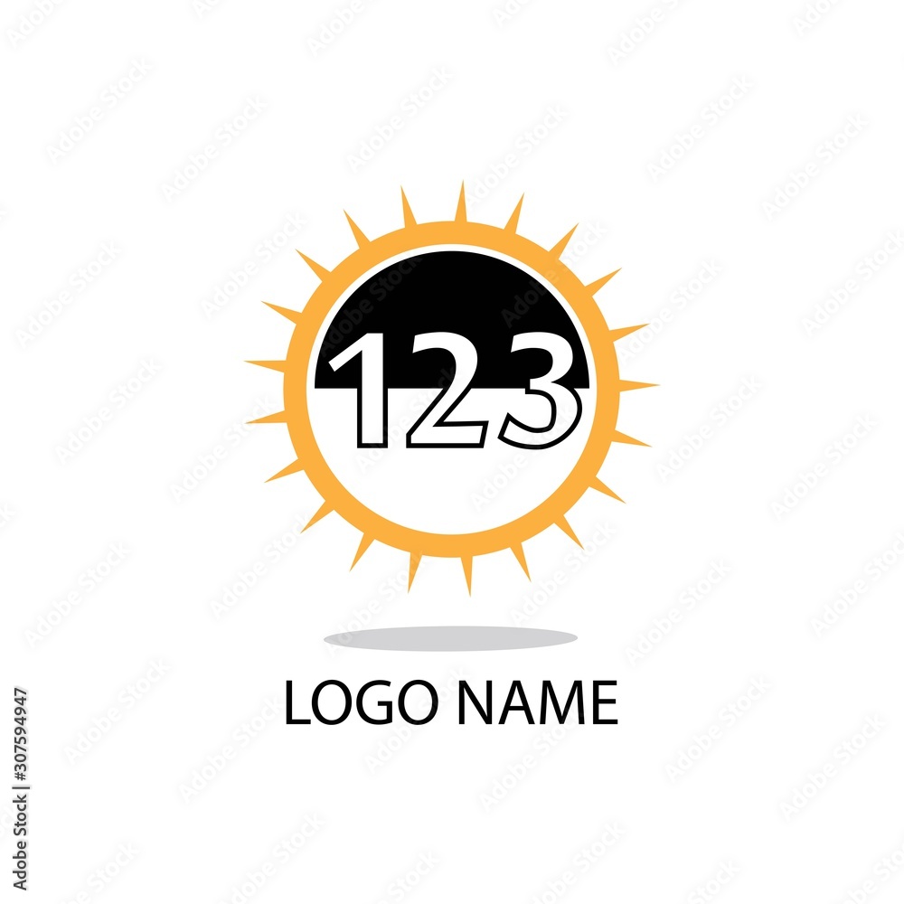 Fototapeta premium 123 number design modern illustration