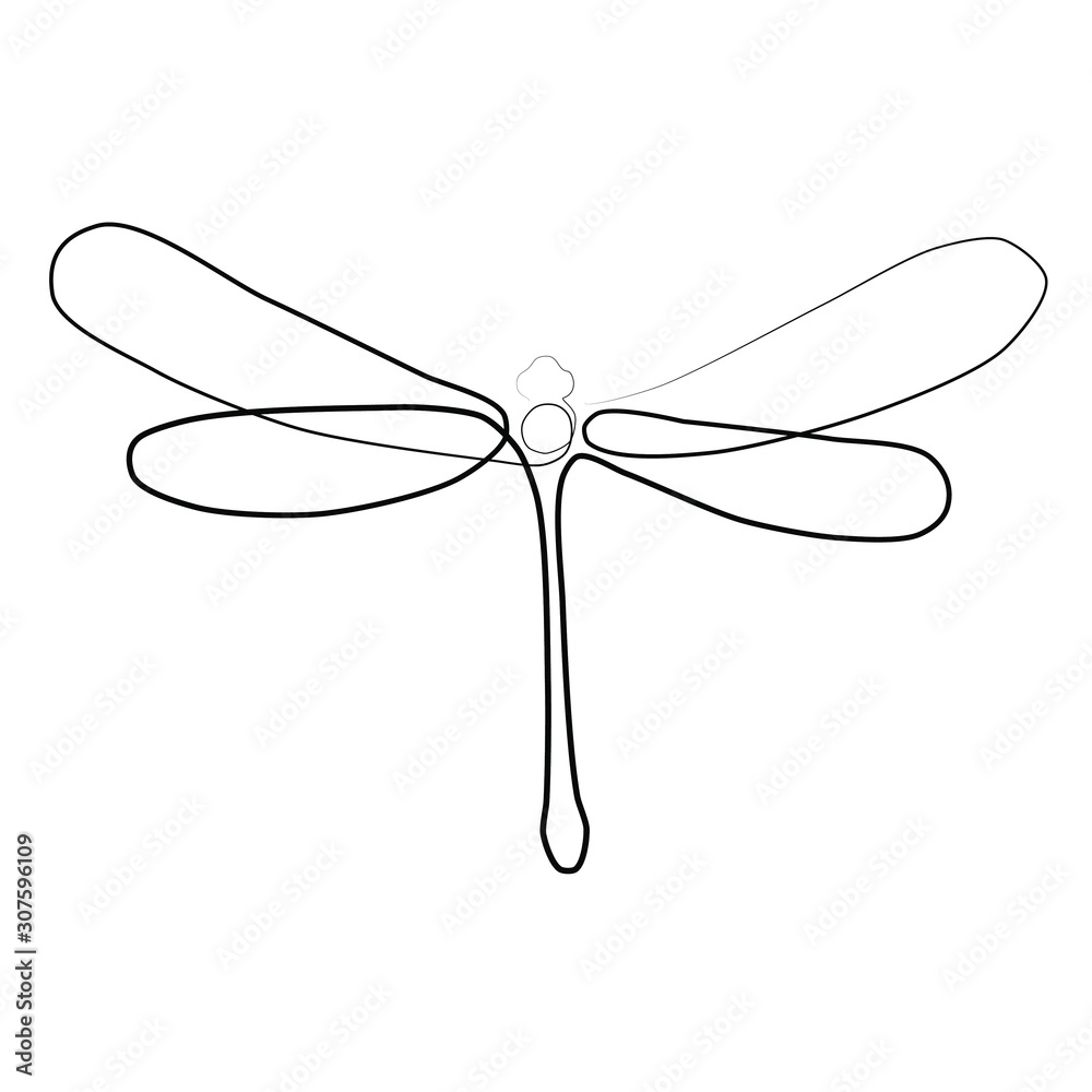 Dragonfly on white background tattoo Dragonfly on white background tattoo