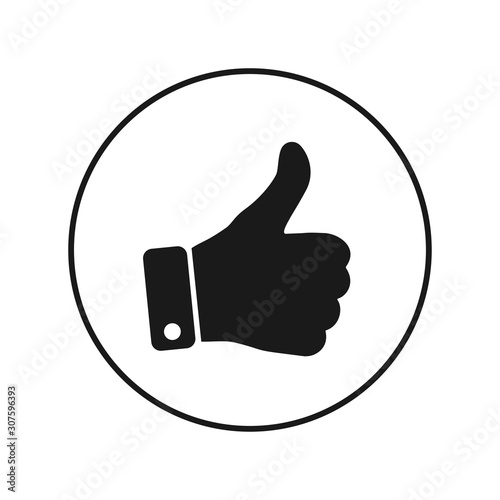 Thumb Icon. Illustration of Agree, Like or Okay As A Simple Vector Sign & Trendy Symbol for Design and Websites, Presentation or Mobile Application.