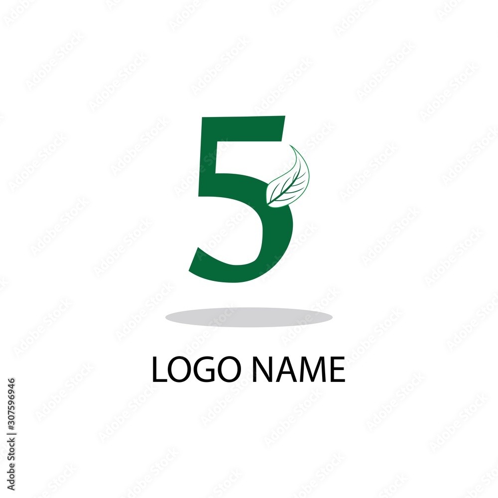 5 logo number illustration design vector 5 logo number illustration design vector