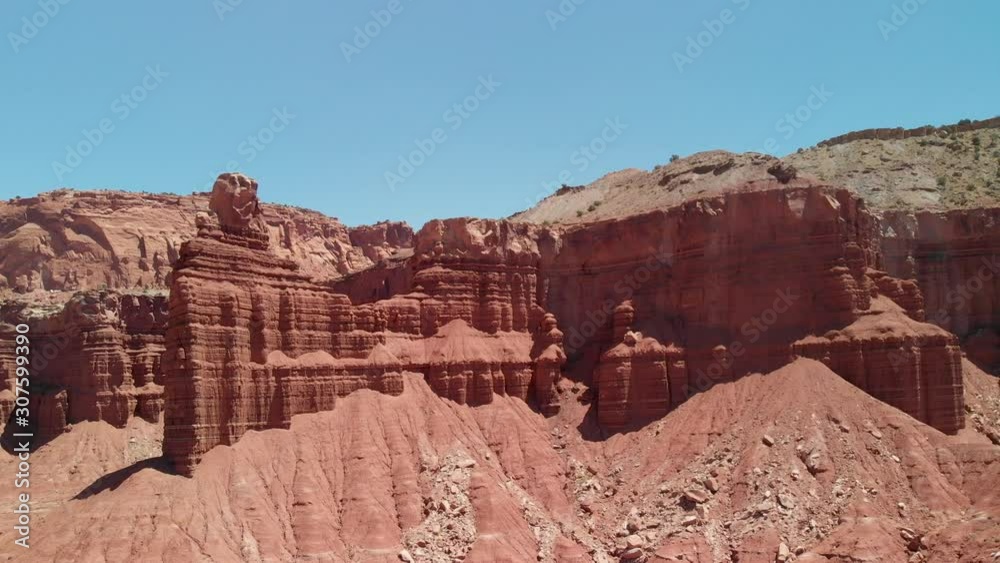 Aerial view of Canyons and Mountains on a wonderful sunny day Aerial view of Canyons and Mountains on a wonderful sunny day
