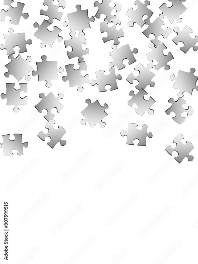 Game mind-breaker jigsaw puzzle metallic silver 