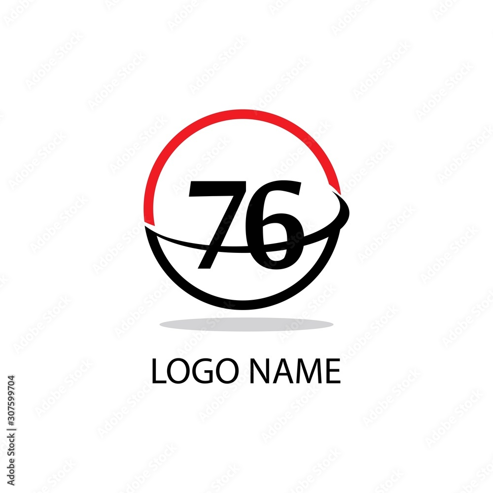 76 logo vector design illustration modern business 76 logo vector design illustration modern business