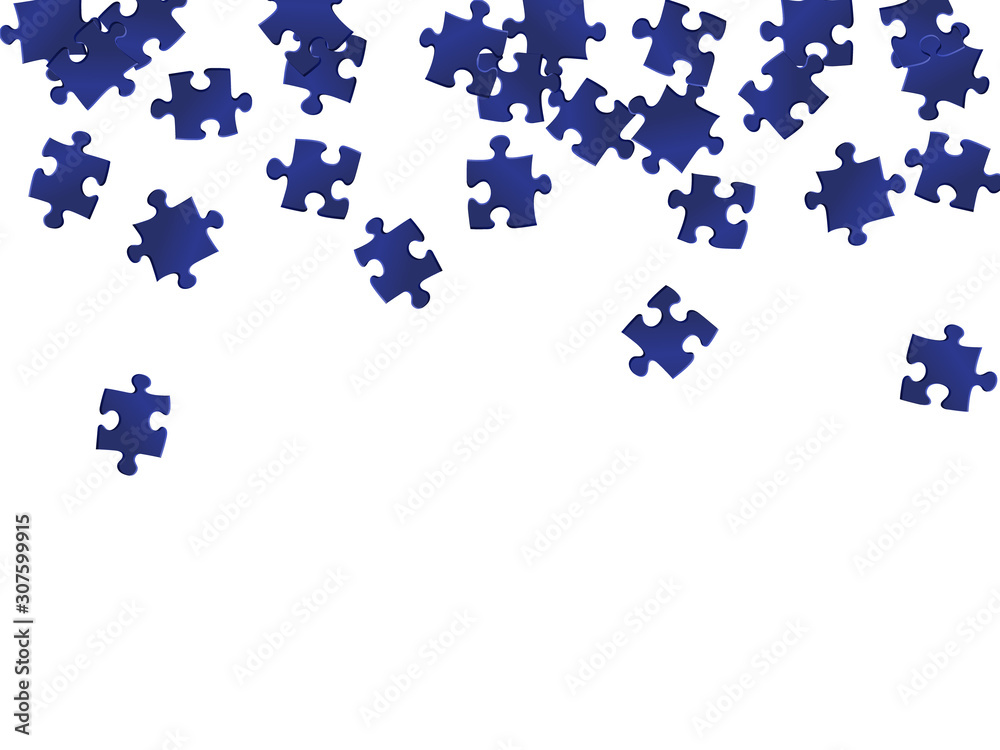 Business crux jigsaw puzzle dark blue pieces Business crux jigsaw puzzle dark blue pieces