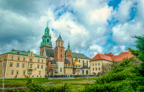 Wawel Royal Castle in Krakow, Poland