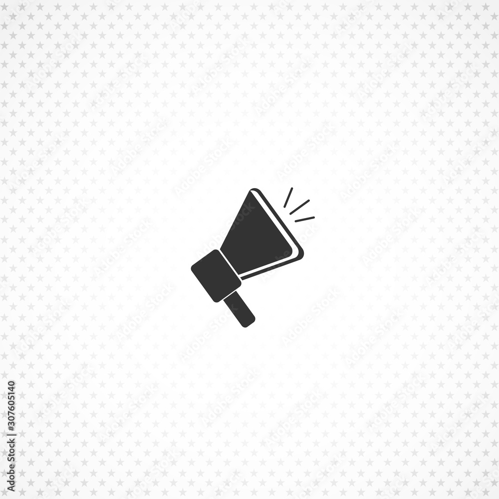 megaphone icon for mobile concept and web apps design megaphone icon for mobile concept and web apps design