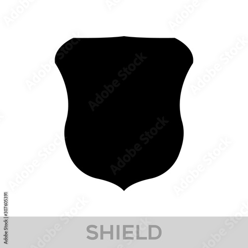 Obraz na płótnie Vector Shield icon. Heraldic shields, security black labels. Knight award, medieval royal vintage badges isolated vector. w salonie