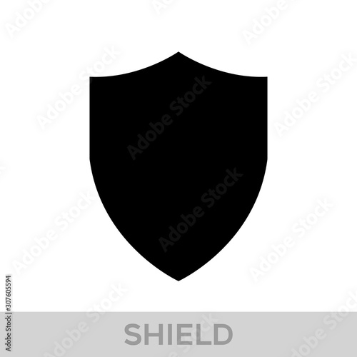 Obraz na płótnie Vector Shield icon. Heraldic shields, security black labels. Knight award, medieval royal vintage badges isolated vector. w salonie