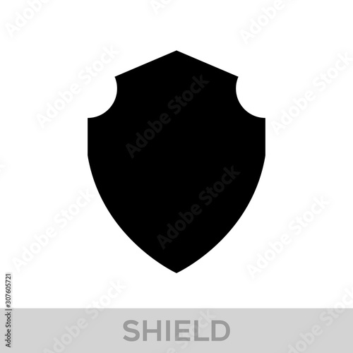 Obraz na płótnie Vector Shield icon. Heraldic shields, security black labels. Knight award, medieval royal vintage badges isolated vector. w salonie