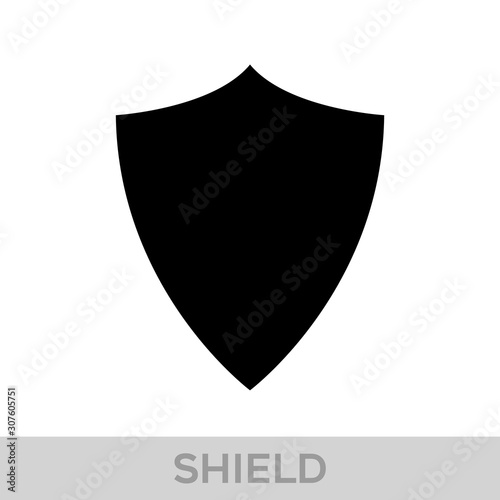 Obraz na płótnie Vector Shield icon. Heraldic shields, security black labels. Knight award, medieval royal vintage badges isolated vector. w salonie