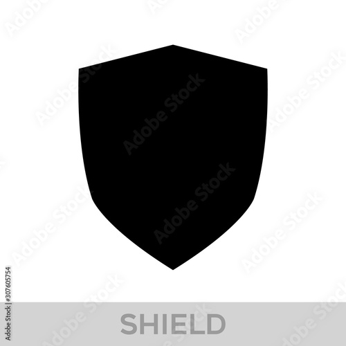 Obraz na płótnie Vector Shield icon. Heraldic shields, security black labels. Knight award, medieval royal vintage badges isolated vector. w salonie