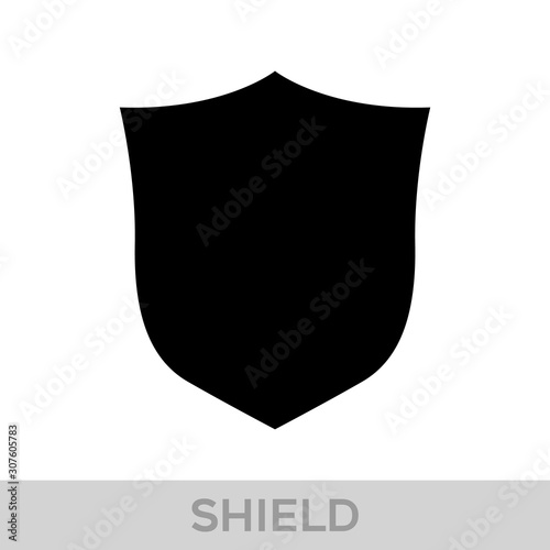 Obraz na płótnie Vector Shield icon. Heraldic shields, security black labels. Knight award, medieval royal vintage badges isolated vector. w salonie