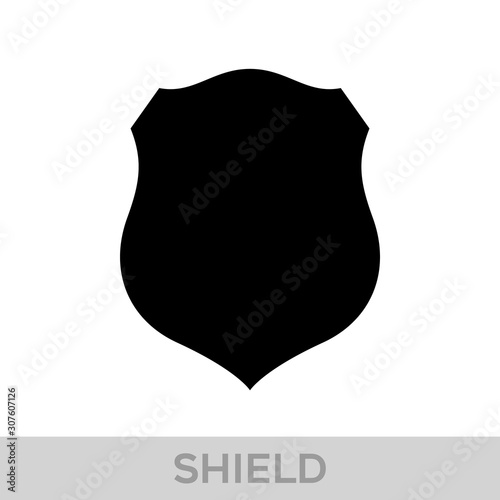 Obraz na płótnie Vector Shield icon. Heraldic shields, security black labels. Knight award, medieval royal vintage badges isolated vector. w salonie