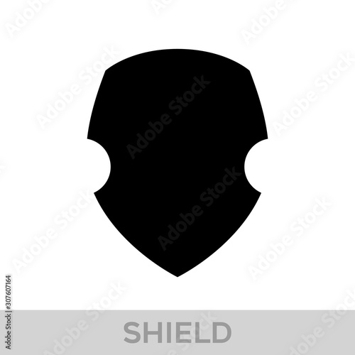 Obraz na płótnie Vector Shield icon. Heraldic shields, security black labels. Knight award, medieval royal vintage badges isolated vector. w salonie