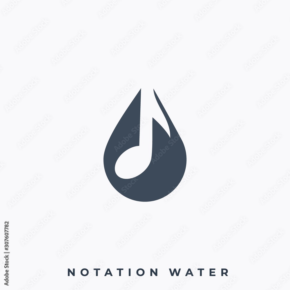 Water Music Illustration Vector Template Water Music Illustration Vector Template