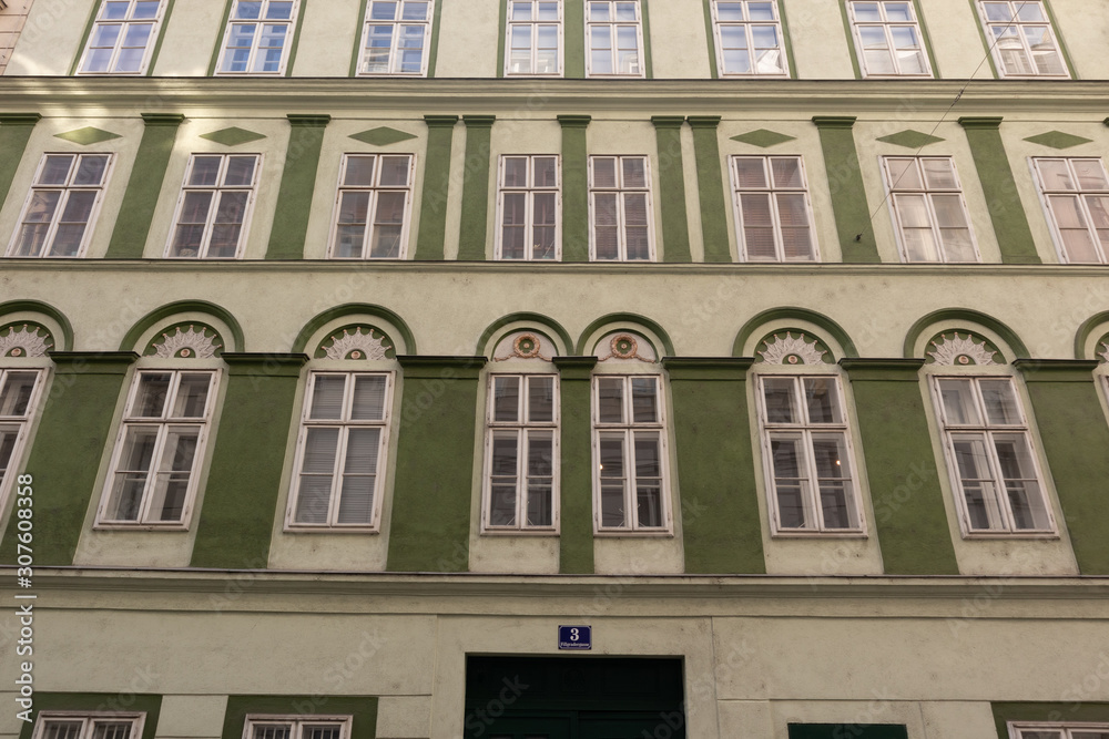 Art deco facade in Vienna / Wien