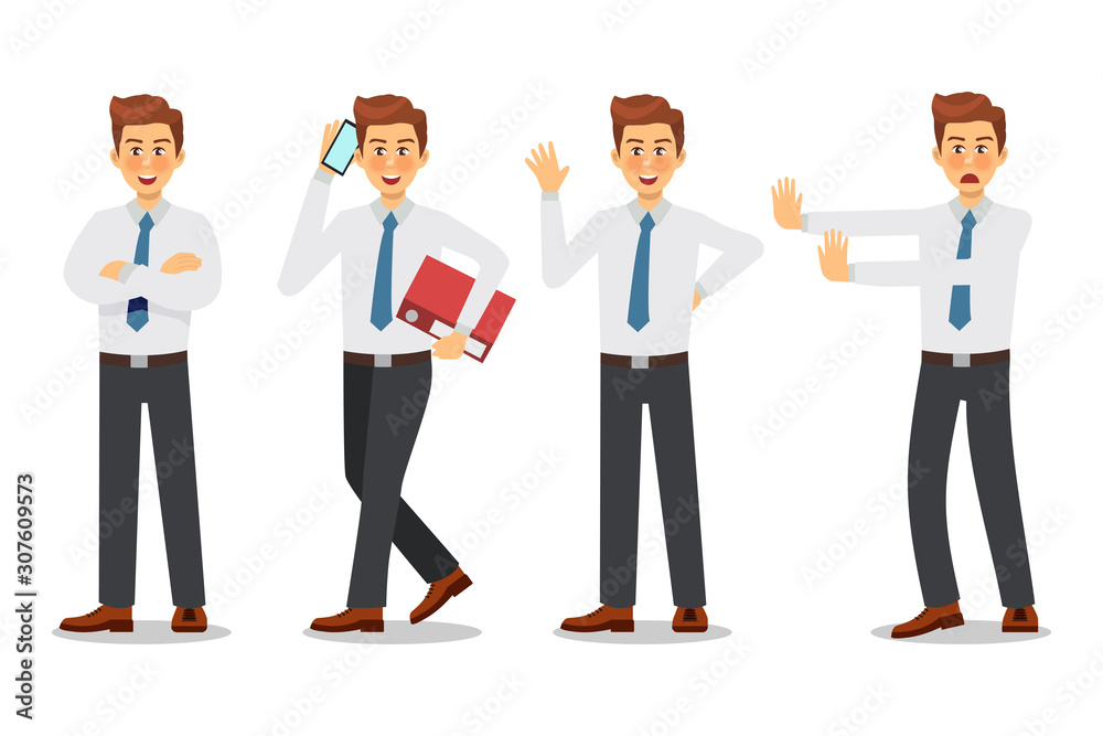 Business man character design. Vector illustration. Business man character design. Vector illustration.
