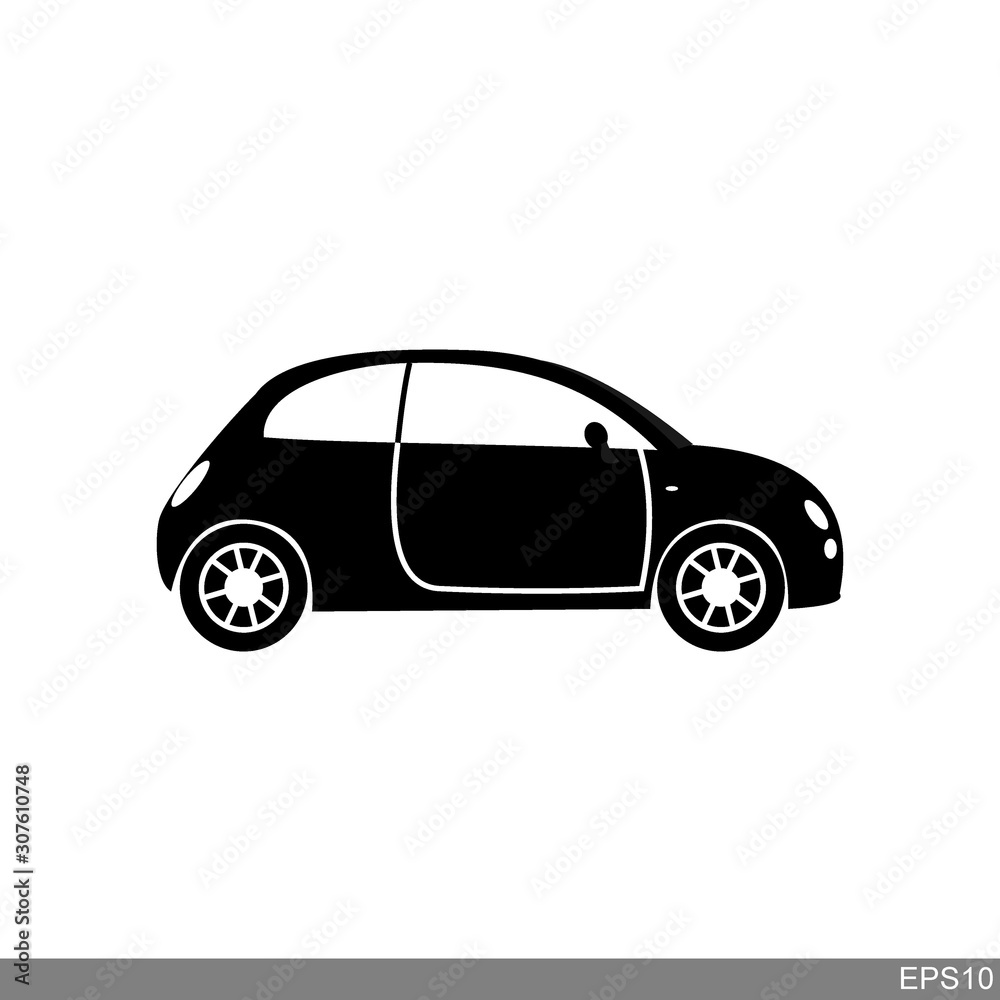 car icon on white background. vector logo template