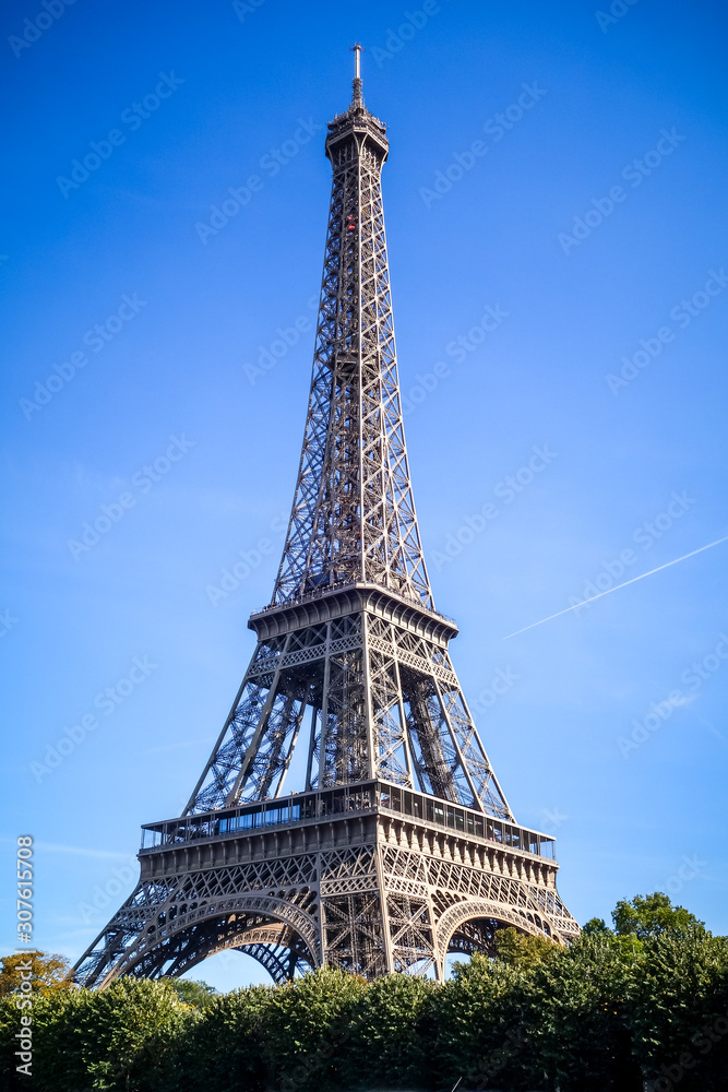 Eiffel Tower view from the Seine, Paris