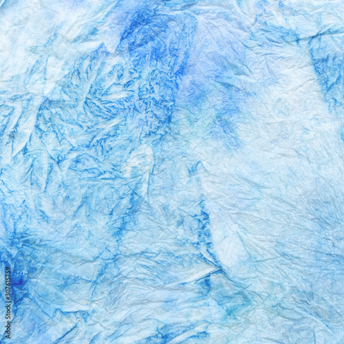 Wallpaper Mural Texture di carta blu azzurro spiegazzato  Torontodigital.ca