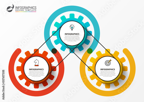 Infographic design template. Creative concept with 3 steps