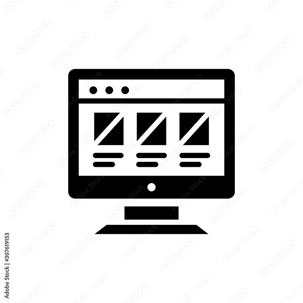 Wireframe Vector Glyph Icon. Pixel perfect Wireframe Vector Glyph Icon. Pixel perfect