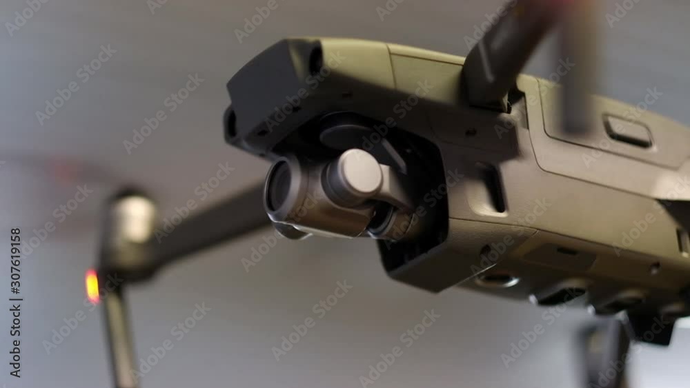 a detail of a flying drone