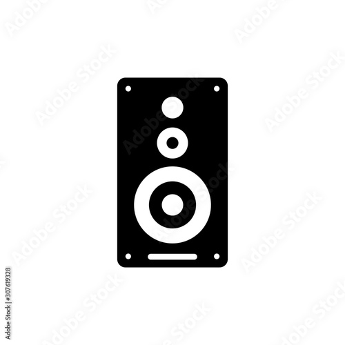 Speaker Vector Glyph Icon. Pixel perfect