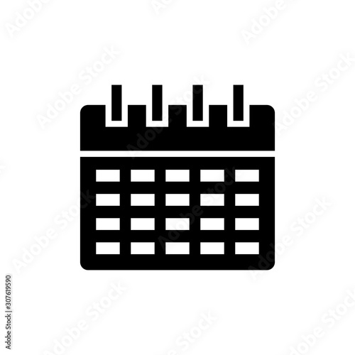 Calendar Vector Glyph Icon. Pixel perfect © Designer`s Circle 