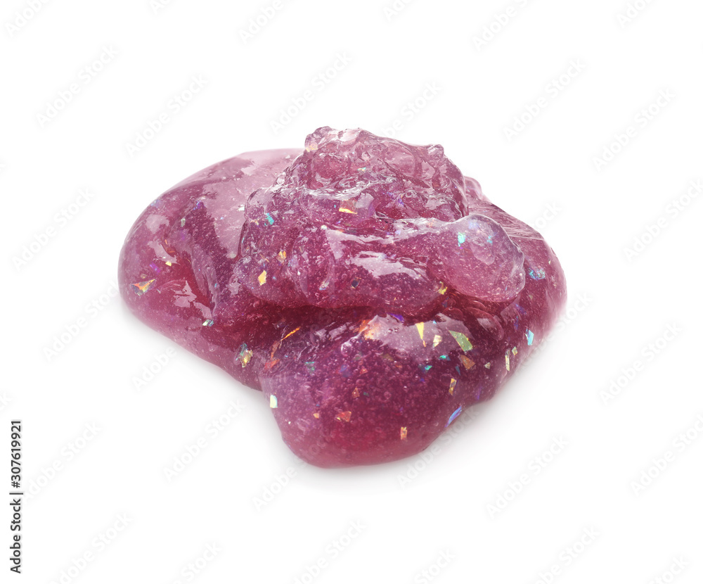 Purple slime isolated on white. Antistress toy Purple slime isolated on white. Antistress toy