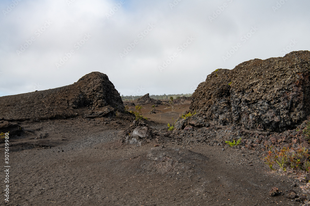 lava field in Hawaii