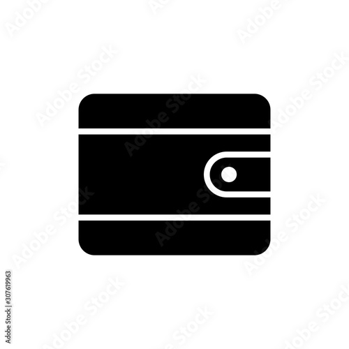 Wallet Vector Glyph Icon. Pixel perfect