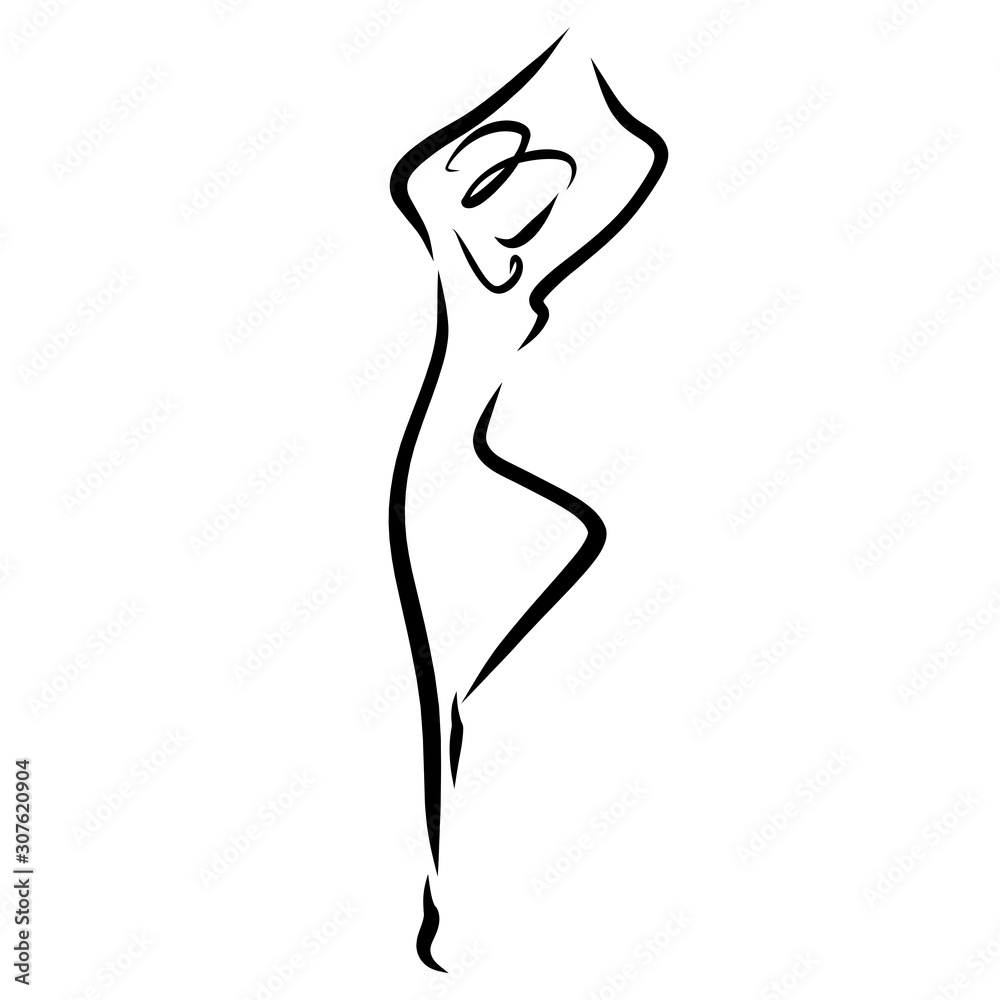 coordination, woman goes in for sports or dancing coordination, woman goes in for sports or dancing