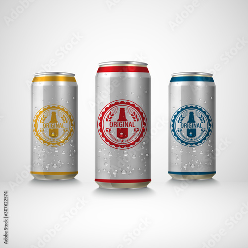 packaging de bière en vecteur	