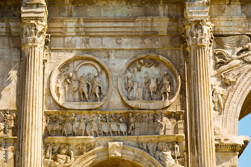 Details of Arch of Constantine photo