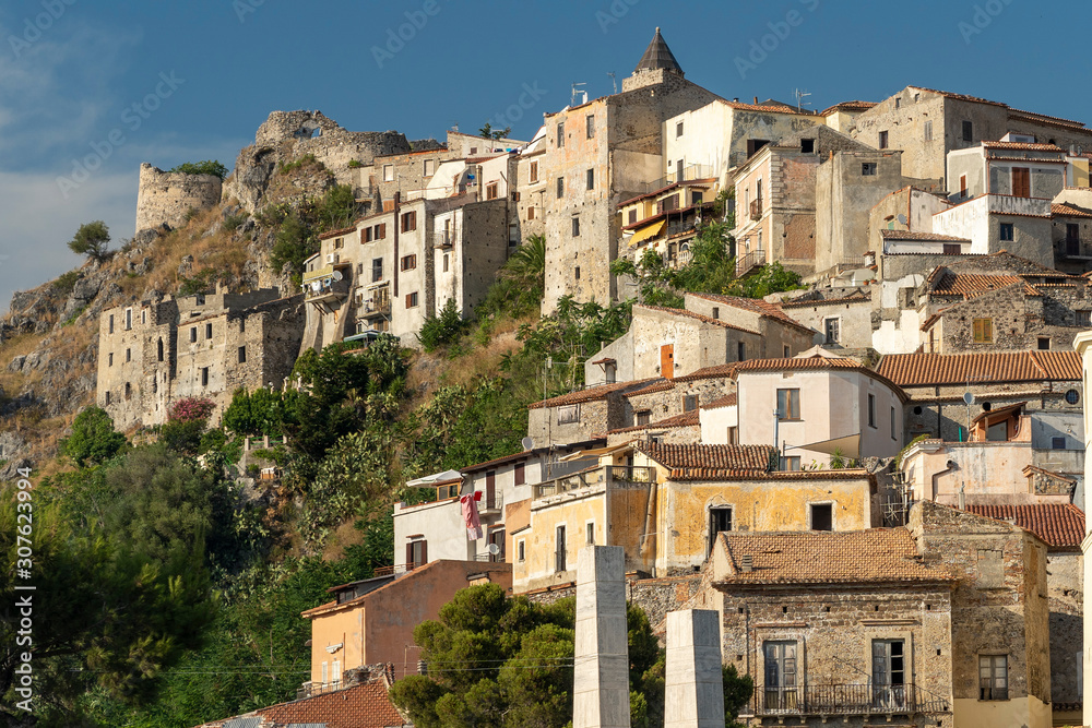 Historic town of Scalea, Calabria, Italy