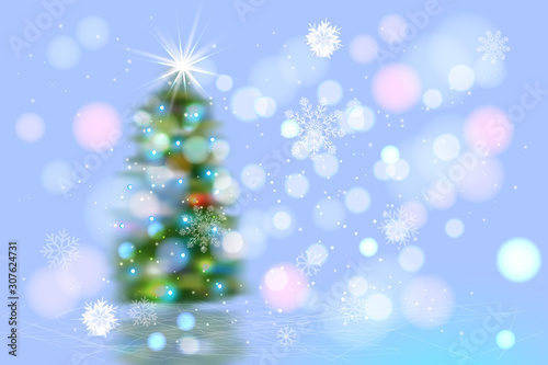 Christmas tree transparent background new year vector